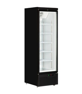 Tefcold Display vrieskast Atom Maxi F1DB | 560L | Glazen deur | Zwart | (H)200,3x(B)75x(D)76cm