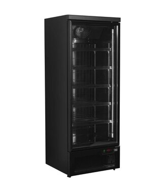 Tefcold Display vrieskast Atom Maxi F1DBB | 560L | Glazen deur | Zwart | (H)200,3x(B)75x(D)76cm