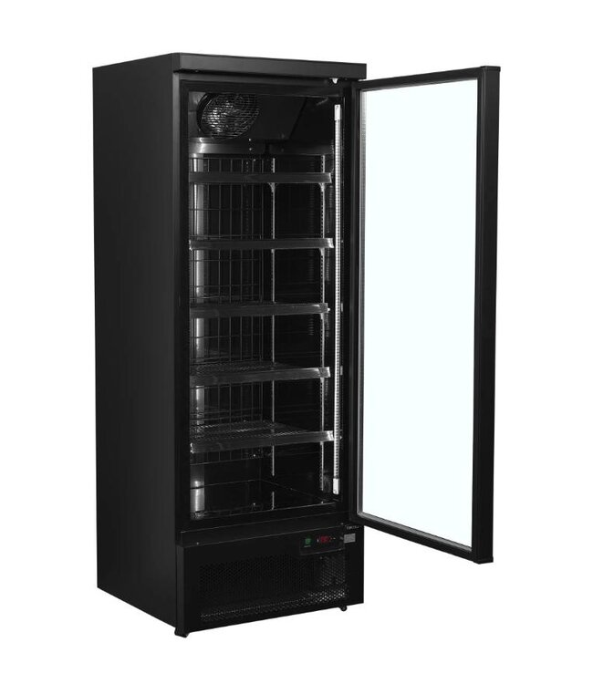 Display vrieskast Atom Maxi F1DBB | 560L | Glazen deur | Zwart | (H)200,3x(B)75x(D)76cm