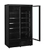 Display vrieskast Atom Maxi F2DBB | 1006L | 2 Glazen deuren | Zwart | (H)200,3x(B)125,3x(D)76cm