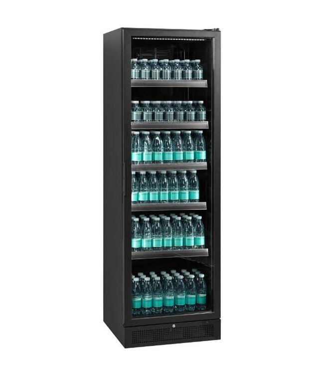 Display koelkast SCU1425H | 387L | Glazen deur | Zwart | (H)199x(B)59,5x(D)59,5cm
