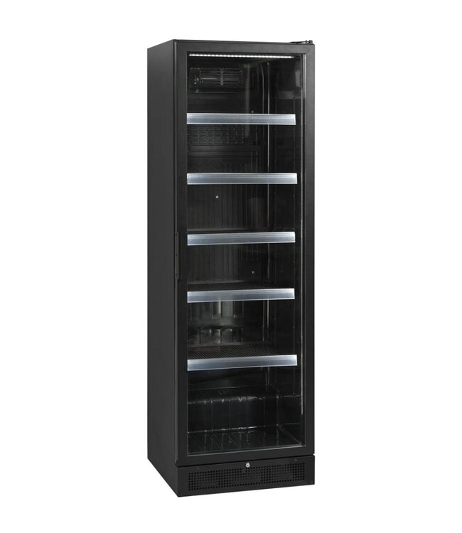 Display koelkast SCU1425H | 387L | Glazen deur | Zwart | (H)199x(B)59,5x(D)59,5cm