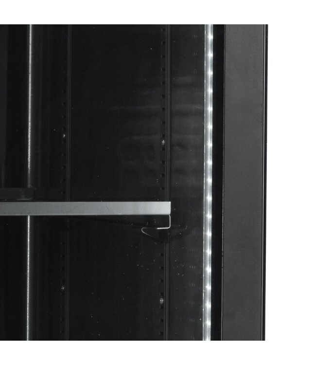 Display koelkast SCU1425H | 387L | Glazen deur | Zwart | (H)199x(B)59,5x(D)59,5cm