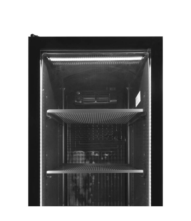 Display koelkast SCU1425 FRAMELESS | 387L | Glazen deur | Zwart | (H)199x(B)59,5x(D)59,5cm