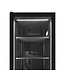 Display koelkast SCU1425 FRAMELESS | 387L | Glazen deur | Zwart | (H)199x(B)59,5x(D)59,5cm