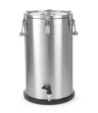 Hendi Geïsoleerde transportcontainer Profi Line | 35L | RVS | Met kraan | ø33cm