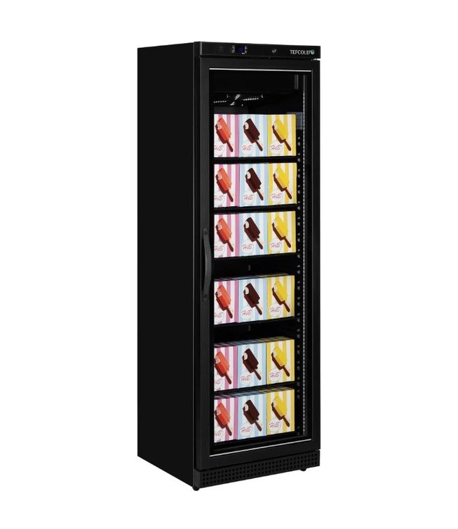 Display vrieskast UF400VGB | 400L | Glazen deur | Zwart | (H)185,5x(B)60x(D)58,5cm