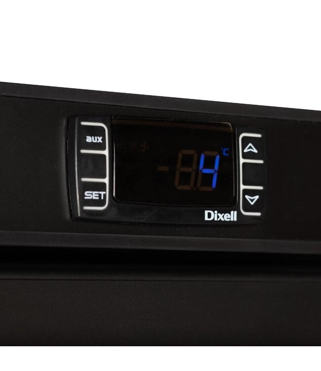 Display vrieskast UF400VGB | 400L | Glazen deur | Zwart | (H)185,5x(B)60x(D)58,5cm