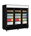 Display koelkast LGC7500B | 2050L | 3 Glazen deuren | Met wielen | Zwart | (H)206,5x(B)207,9x(D)80,5cm
