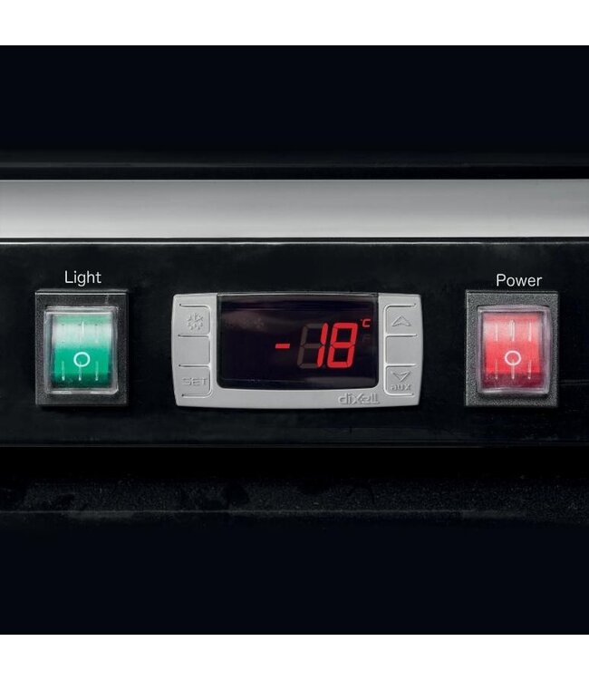 Display koelkast LGC7500B | 2050L | 3 Glazen deuren | Met wielen | Zwart | (H)206,5x(B)207,9x(D)80,5cm