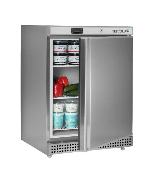 Opslag koelkast UR200X1 | 129L | Laag model | RVS | 85,5cm hoog