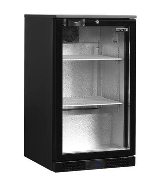 Tefcold Barkoelkast DB106H | 1 Glazen deur | 105L | Zwart | (H)87x(B)50x(D)52cm