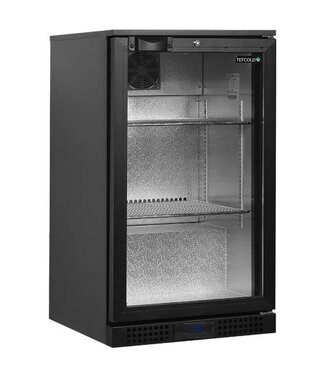 Tefcold Barkoelkast BA6H | 1 Glazen deur | 105L | Zwart | (H)87x(B)50x(D)52cm