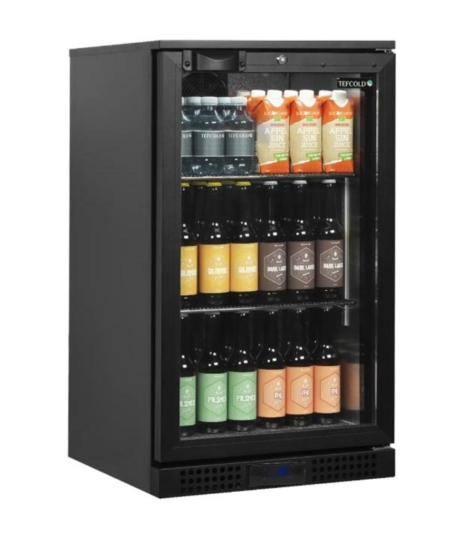 Barkoelkast BA6H | 1 Glazen deur | 105L | Zwart | (H)87x(B)50x(D)52cm