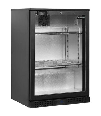 Tefcold Barkoelkast BA11H | 1 Glazen deur | 128L | Zwart | (H)90x(B)60x(D)52cm