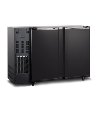 Tefcold Barkoeling TBC2 125B | 2 Deurs | 312L | Zwart | (H)89x(B)125,5x(D)56,5cm