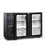 Tefcold Barkoeling TBC2G 125B | 2 Glazen deuren | 312L | Zwart | (H)89x(B)125,5x(D)56,5cm