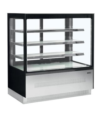 Tefcold Koelvitrine LPD1203F/BLACK | 3 Glazen planken | 530L | (H)135x(B)120,5x(D)74,5cm