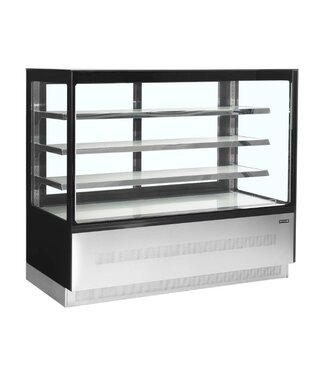 Tefcold Koelvitrine LPD1503F/BLACK | 3 Glazen planken | 680L | (H)135x(B)150,5x(D)74,5cm