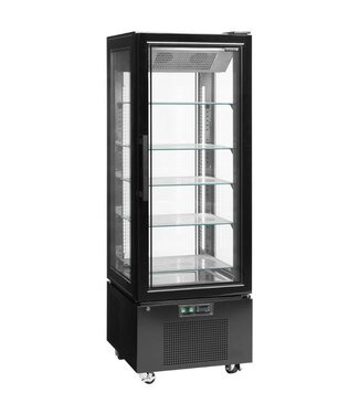 Tefcold Vriesvitrine UPD400-F | 5 Glazen planken | 364L | Met wielen | (H)195x(B)65x(D)65cm
