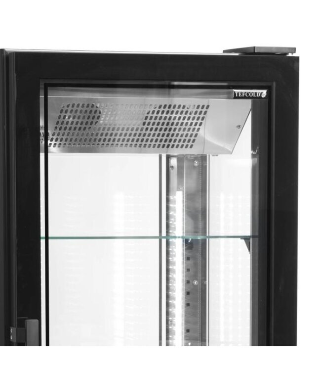 Vriesvitrine UPD400-F | 5 Glazen planken | 364L | Met wielen | (H)195x(B)65x(D)65cm