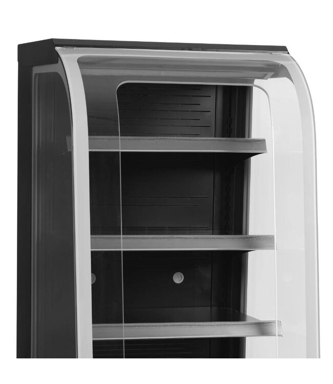Koelvitrine NOC60CC | 219L | Zwart | (H)139,5x(B)60x(D)74cm