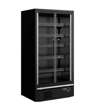 Tefcold Wandkoeling Galaxy+ GP10FGD Black | 1083L | 2 Glazen deuren | Zwart | (H)204x(B)101,8x(D)75cm
