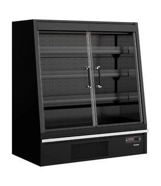 Tefcold Wandkoeling Galaxy+ GPL14FGD Black | 797L | 2 Glazen deuren | Zwart | (H)150x(B)133x(D)74cm