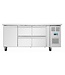 Koelwerkbank RVS | 1 deur en 4 lades | 465L | (H)86x(B)179,5x(D)70cm