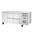 Koelwerkbank RVS | 1 deur en 4 lades | 465L | (H)86x(B)179,5x(D)70cm