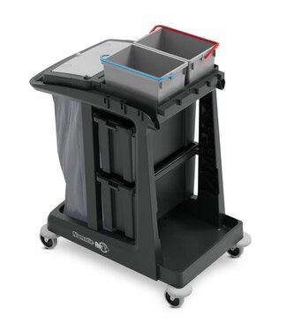 Numatic Schoonmaakwagen ReFlo ECO-Matic EM2 | Met 2x 10L emmers & 2x opberglades