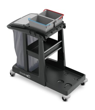 Numatic Schoonmaakwagen ReFlo ECO-Matic EM3 | Met 2x 10L emmers en extra opbergvak