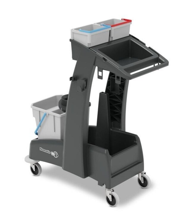 Schoonmaakwagen ReFlo MULTI-Matic MM1 | Met 2x 5L emmers + 1x 28L dweilemmer