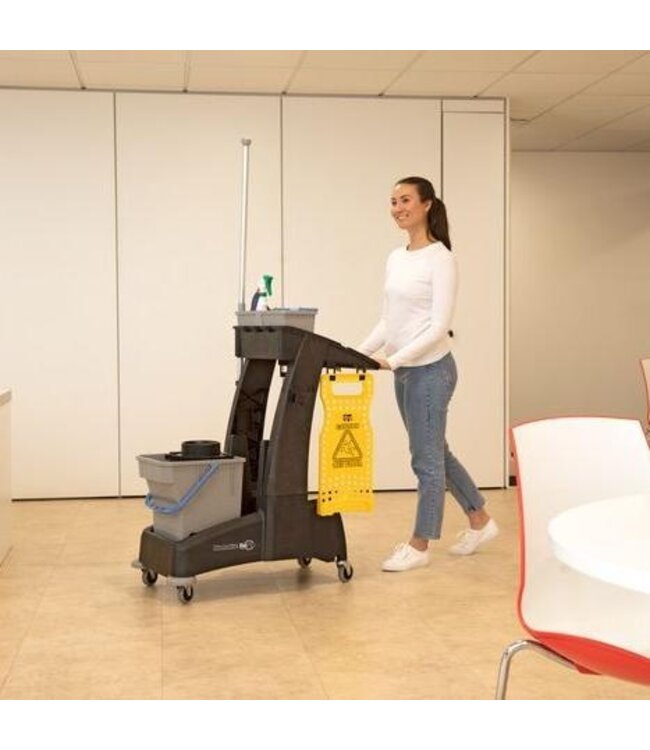 Schoonmaakwagen ReFlo MULTI-Matic MM1 | Met 2x 5L emmers + 1x 28L dweilemmer