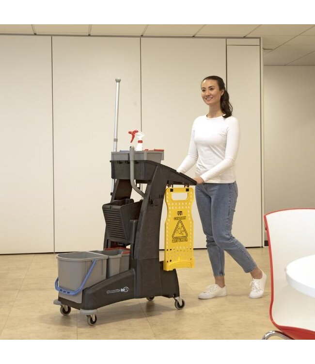 Schoonmaakwagen ReFlo MULTI-Matic MM3 | Met 4 emmers en pers