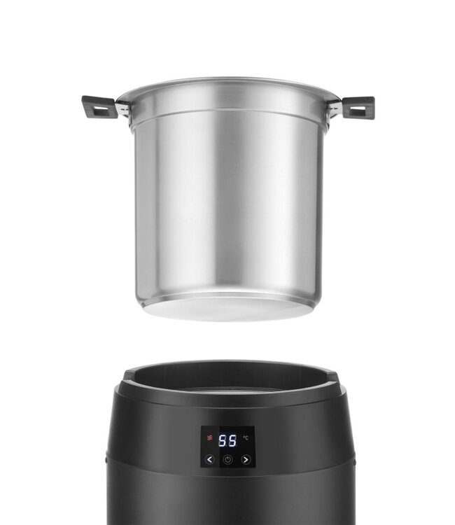 Soepketel | Elektrisch | 10 Liter | Verwarmd zonder water | Zwart