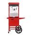 Popcornmachine met kar | Rood