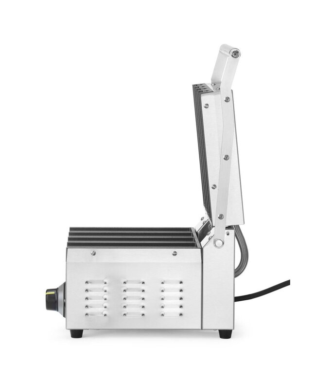 Contactgrill voor hotdogs & wraps | 4 Broodjes | Geribbeld | 1,8kW