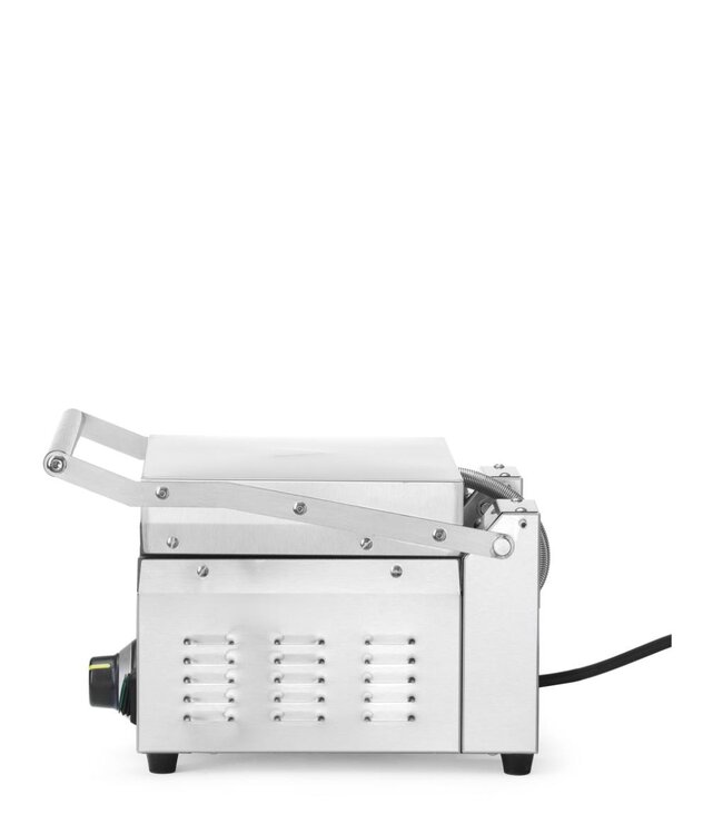 Contactgrill voor hotdogs & wraps | 4 Broodjes | Geribbeld | 1,8kW