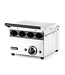 Contactgrill voor hotdogs & wraps | 4 Broodjes | Geribbeld | 1,8kW