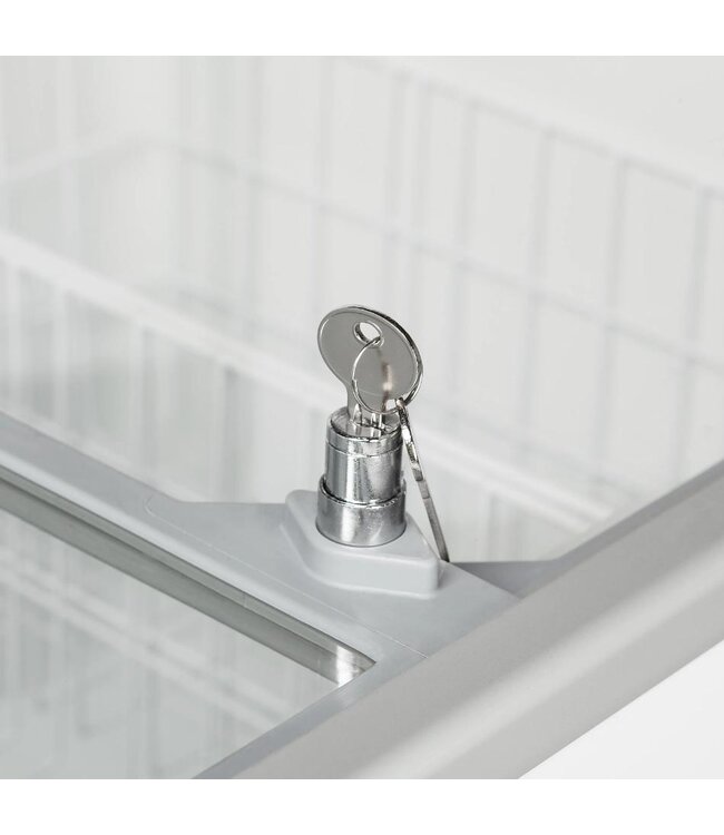 Schepijsvitrine IC301SC+SO | Voor 7 bakken | Statisch | (H)125x(B)101x(D)63cm