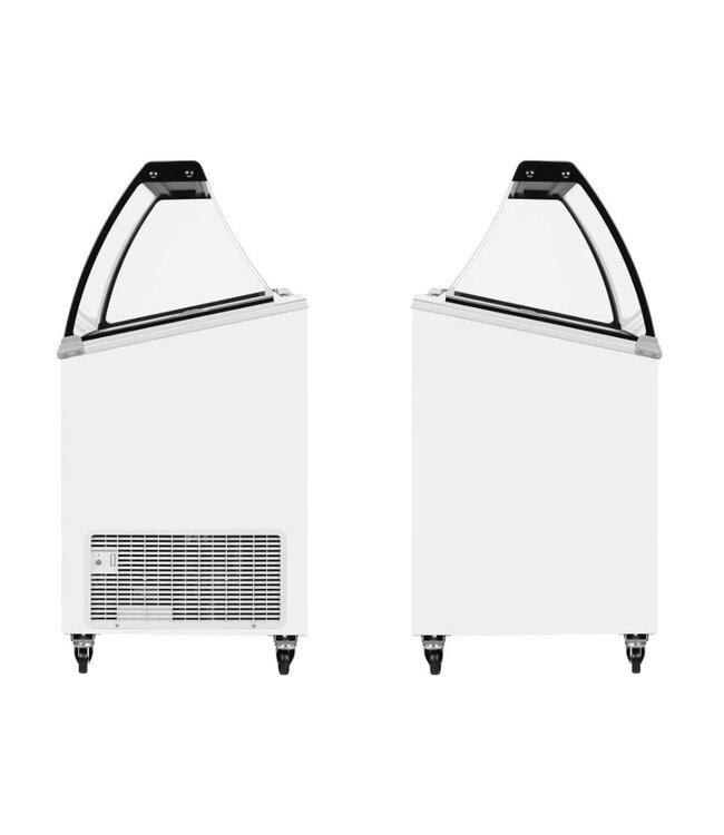 Schepijsvitrine IC201SCE+SO | Voor 4x 5L bakken | Statisch | (H)129,5x(B)72x(D)61,5cm