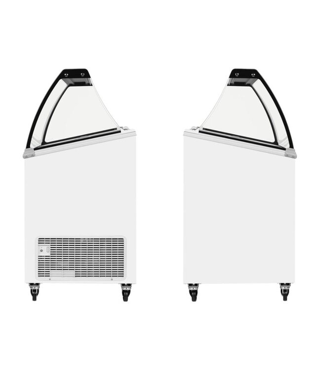 Schepijsvitrine IC301SCE+SO | Voor 7x 5L bakken | Statisch | (H)129,5x(B)101x(D)61,5cm