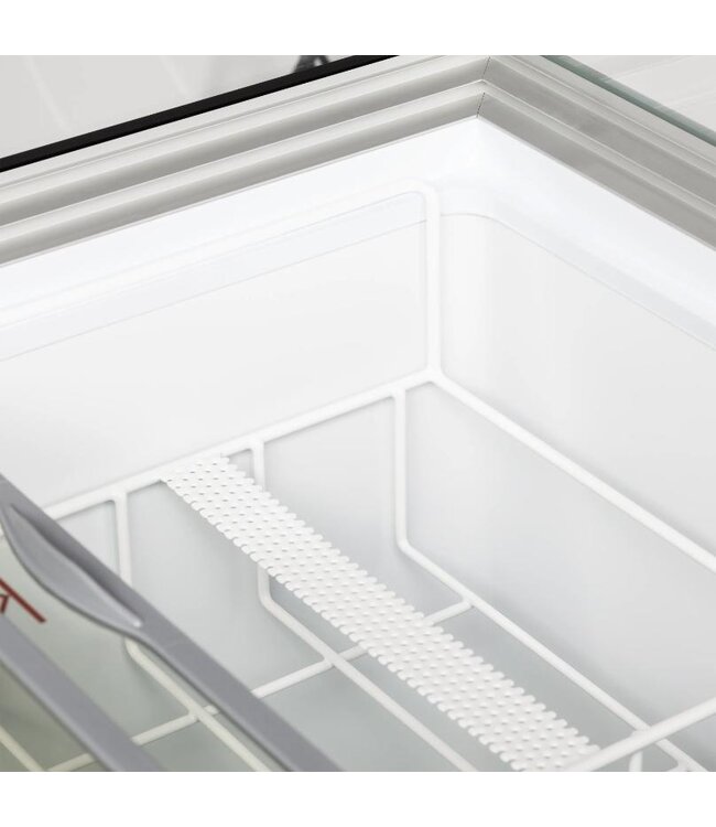 Schepijsvitrine IC302SCE-SO | Voor 7x 5L bakken | Statisch | (H)129,5x(B)101x(D)61,5cm