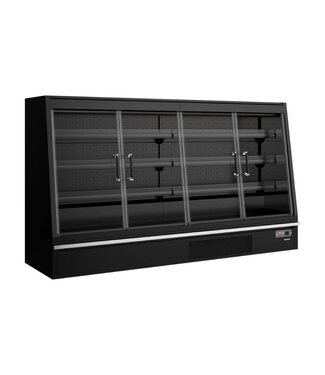 Tefcold Wandkoeling Galaxy+ GPL26FGD Black | 1594L | 4 Glazen deuren | Zwart | (H)150x(B)258x(D)74cm