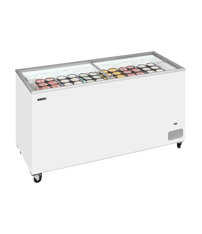 Vrieskist IC552SC | 555L | -24 tot -14 graden | Glazen schuifdeksel