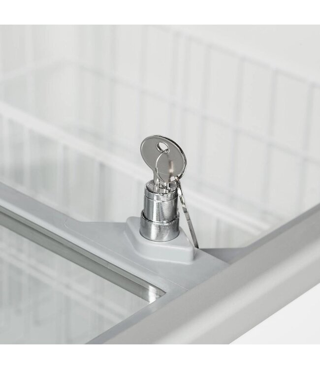 Vrieskist IC552SC | 555L | -24 tot -14 graden | Glazen schuifdeksel
