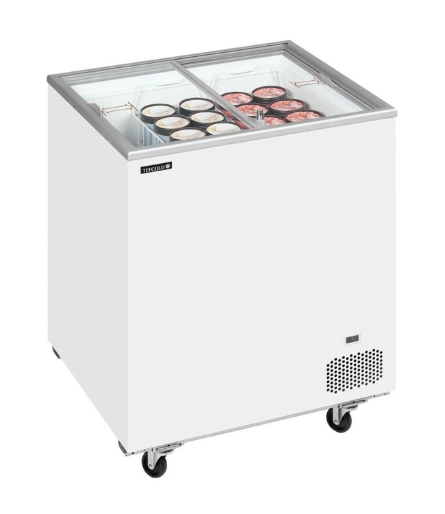 Vrieskist IC201SC | 191L | -24 tot -14 graden | Glazen schuifdeksel