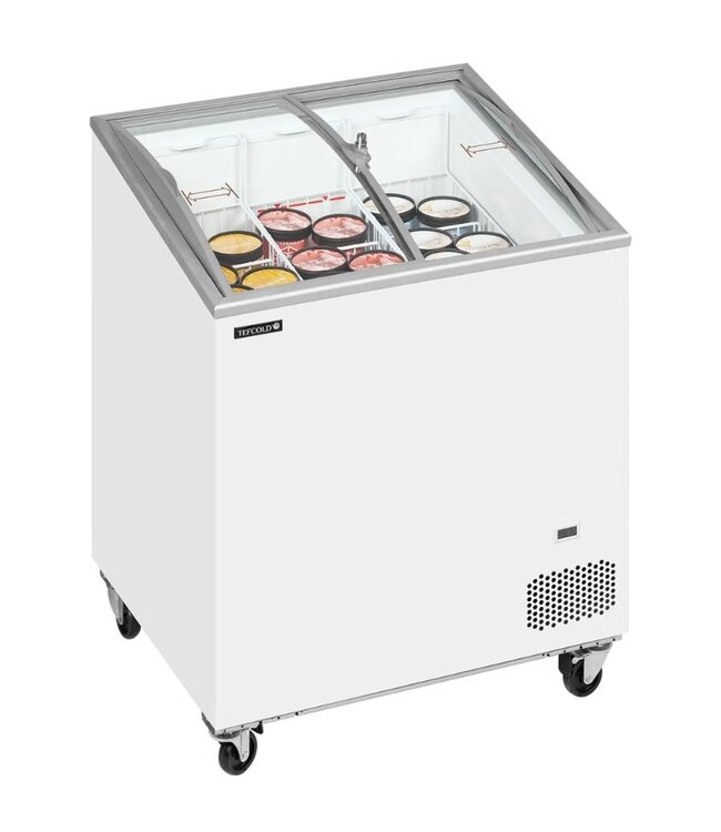 Vrieskist IC201SCEB | 176L | -24 tot -14 graden | Glazen schuifdeksel