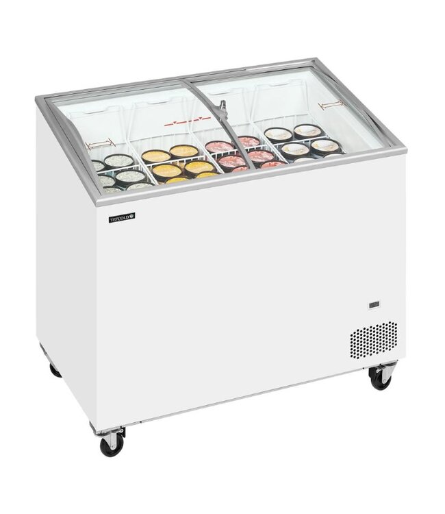 Vrieskist IC302SCEB | 264L | -24 tot -14 graden | Glazen schuifdeksel